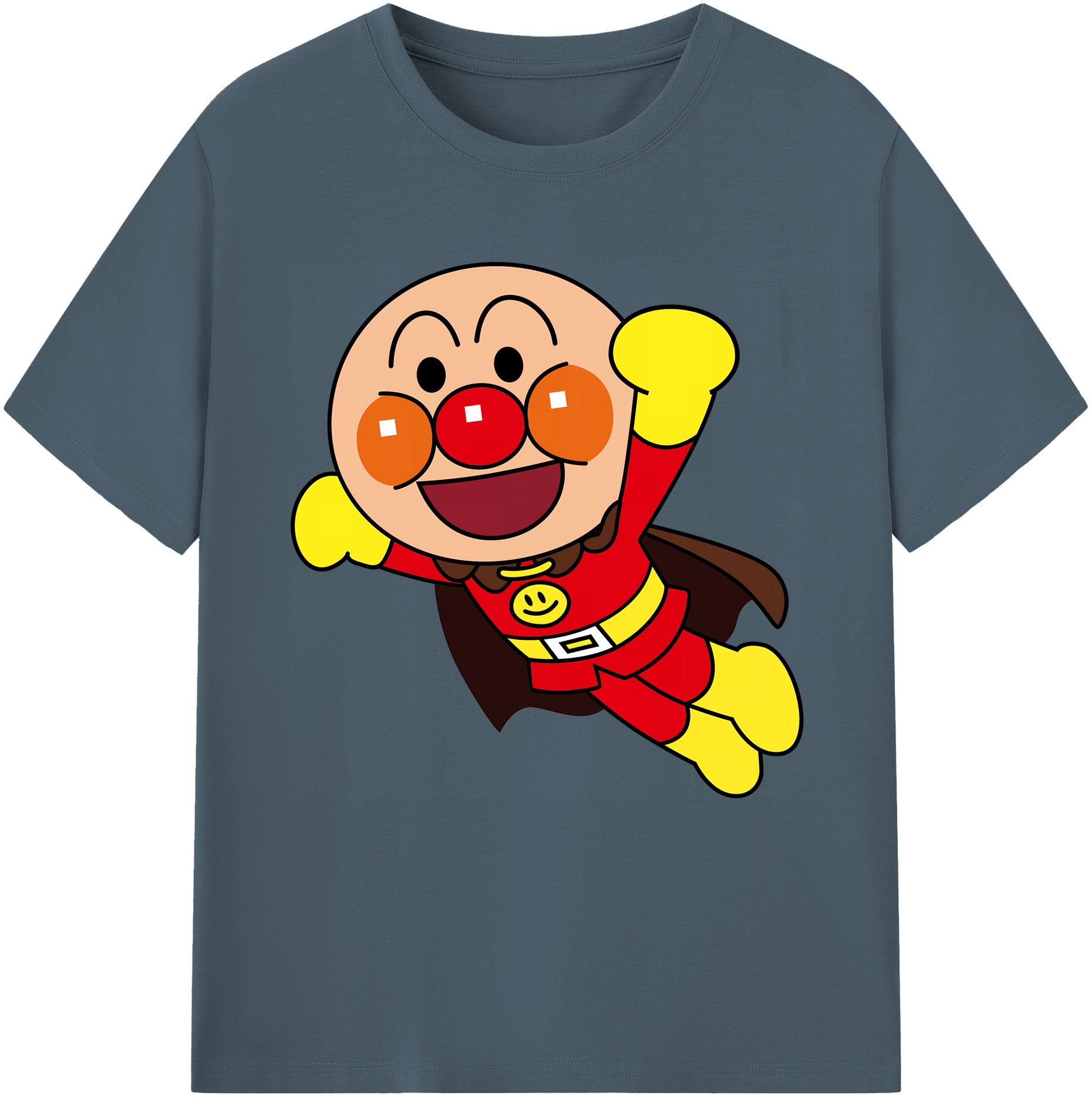 （画像用） アンパンマン Anpanman 綿100％半袖Tシャツ（フロントプリント）